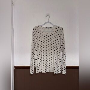 Kensie | White Printed Longsleeve